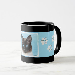 Kat schilderen van Siamese - Kute Original Cat Art Mok