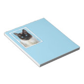 Kat schilderen van Siamese - Kute Original Cat Art Notitieblok (Schuin)