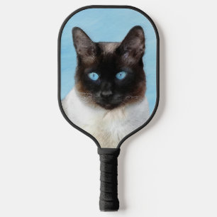 Kat schilderen van Siamese - Kute Original Cat Art Pickleball Paddle