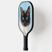 Kat schilderen van Siamese - Kute Original Cat Art Pickleball Paddle (Links)