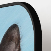 Kat schilderen van Siamese - Kute Original Cat Art Pickleball Paddle (Links Detail)