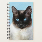 Kat schilderen van Siamese - Kute Original Cat Art Planner (Voorkant)