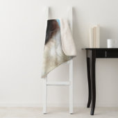 Kat schilderen van Siamese - Kute Original Cat Art Sherpa Deken (In situ)