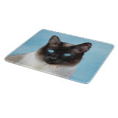 Kat schilderen van Siamese - Kute Original Cat Art Snijplank (Hoek)