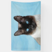 Kat schilderen van Siamese - Kute Original Cat Art Spandoek (Verticaal)