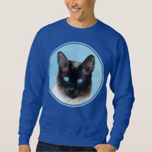 Kat schilderen van Siamese - Kute Original Cat Art Trui