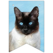 Kat schilderen van Siamese - Kute Original Cat Art Vlaggetjes (Tweede vlag)