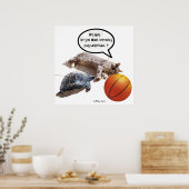 KAT, SCHILDPAD EN BASKETBAL POSTER (Keuken)