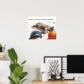 KAT, SCHILDPAD EN BASKETBAL POSTER (Thuiskantoor)