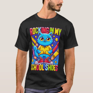 Kat schommelend in mijn schoolschoenen Tarot Grapp T-shirt