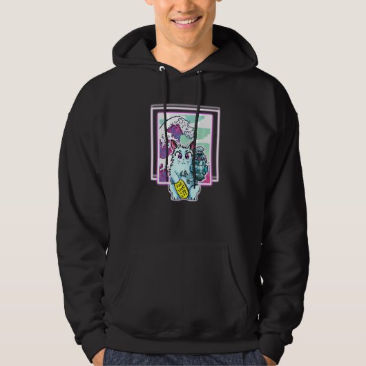 Kat Sci Fi dampgolven voor alle leeftijden Hoodie (Voorkant)
