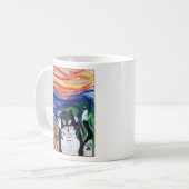 Kat Scream Custom Cat Lover Coffee Mok (Voorkant links)