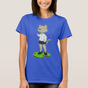Kat Secretaresse Notitie T-shirt