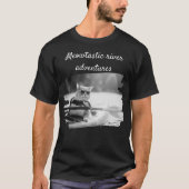 Kat Selfi meme-grappig kat selfie kajak peddel T-shirt (Voorkant)