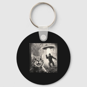 Kat Selfie Bos Bomen Alien Ufo Bigfoot Humor Sa Sleutelhanger