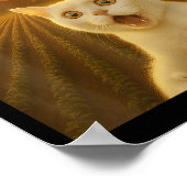 Kat Selfie Met Alien UFO Grappige Katten Cadeaus V Poster (Hoek)