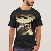 Kat selfie met UFO T-shirt (Voorkant)