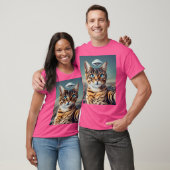 Kat Selfie met UFO T-shirt (Unisex)
