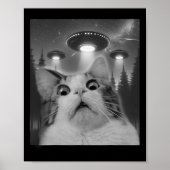 Kat Selfie met UFO's Poster (Voorkant)