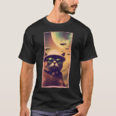 Kat selfie ufo t-shirt (Voorkant)