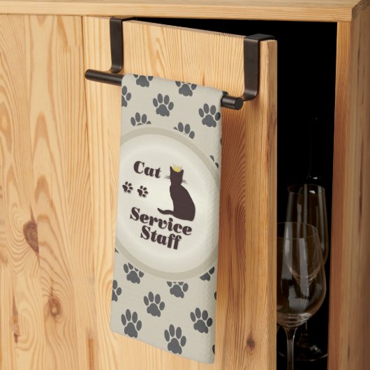Kat Service Personeel 😸 Theedoek (Derde Gevouwen)