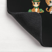 Kat Shamrock St. Patrick's Dag Schattige Kittensli Muismat (Hoek)