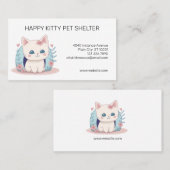 Kat Shelter Animal Rescue Organization Visitekaartje (Voorkant / Achterkant)