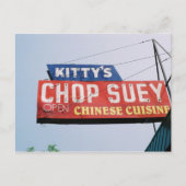 Kat Shop Suey Briefkaart (Voorkant)