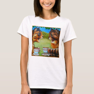  Kat Show Briefkaart Louis Wain Illustratie T-shirt
