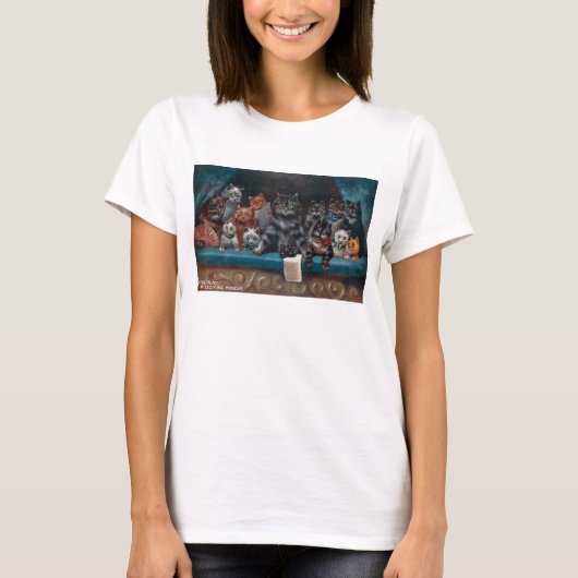  Kat Show Briefkaart Louis Wain Illustratie T-shirt (Voorkant)