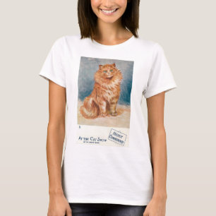  Kat Show Briefkaart Louis Wain Illustratie T-shirt