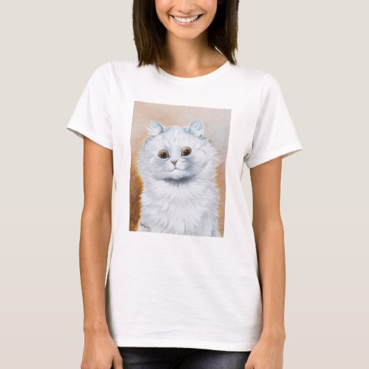 Kat Show Briefkaart Louis Wain Illustratie T-shirt (Voorkant)