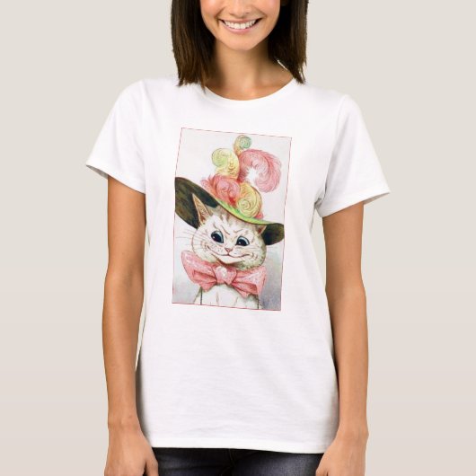  Kat Show Briefkaart Louis Wain Illustratie T-shirt (Voorkant)