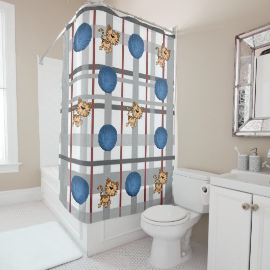 Kat Shower Curtain Douchegordijn (In situ)