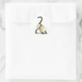 kat-siamees ronde sticker (Tas)