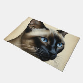 Kat Siamese Feline Art Deurmat (Schuin)