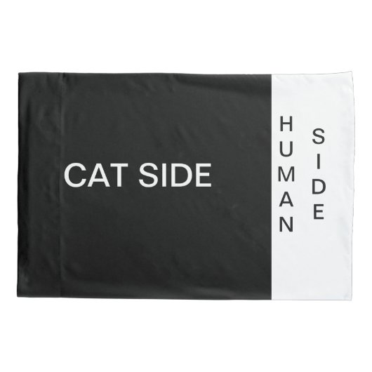 Kat side, Hoesje menselijke zijkant Kussensloop (Achterkant)
