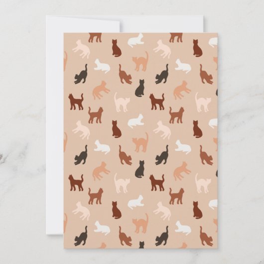 Kat silhouet aankondiging (Voorkant)