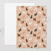 Kat silhouet aankondiging (Voorkant / Achterkant)