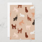 Kat silhouet bedankkaart (Voorkant / Achterkant)