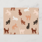 Kat silhouet briefkaart (Voorkant)