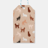 Kat silhouet cadeaulabel (Achterkant)