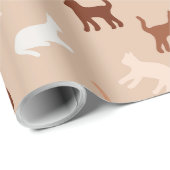 Kat silhouet cadeaupapier (Rol Hoek)