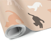 Kat silhouet cadeaupapier (Rol Hoek)