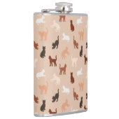 Kat silhouet heupfles (Rechts)