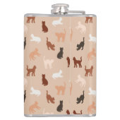 Kat silhouet heupfles (Achterkant)