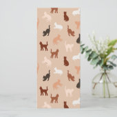 Kat silhouet kaart (Staand voorkant)