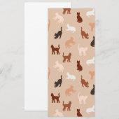 Kat silhouet kaart (Voorkant / Achterkant)