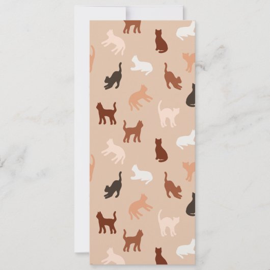 Kat silhouet kaart (Voorkant)