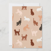 Kat silhouet kaart (Voorkant)